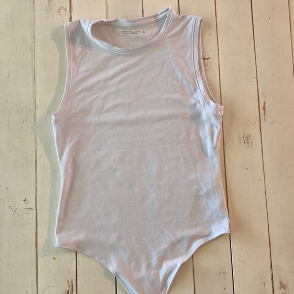 Abercrombie & Fitch Tops - Abercrombie White Sleeveless Bodysuit, Large